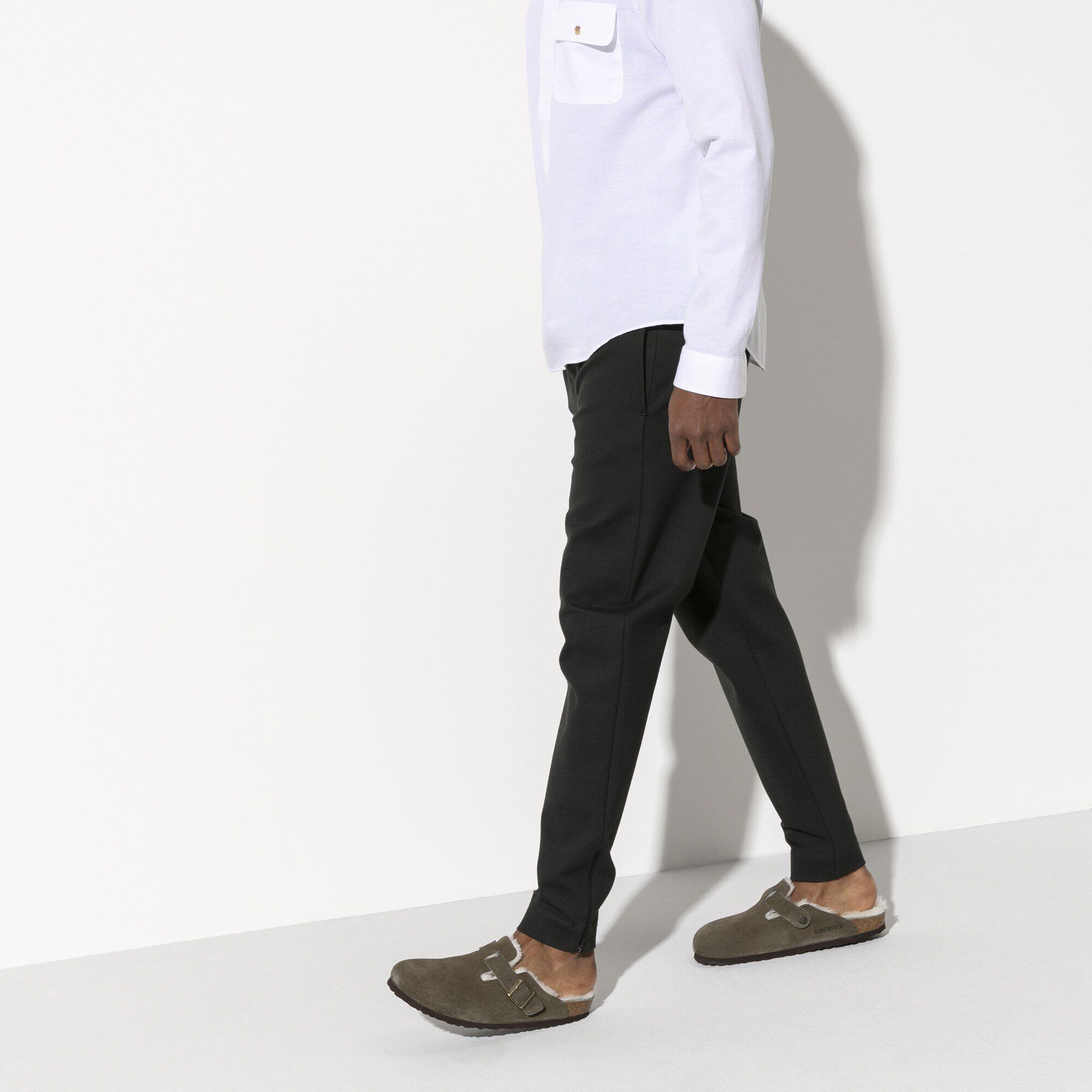 Boston Shearling Suede Leather