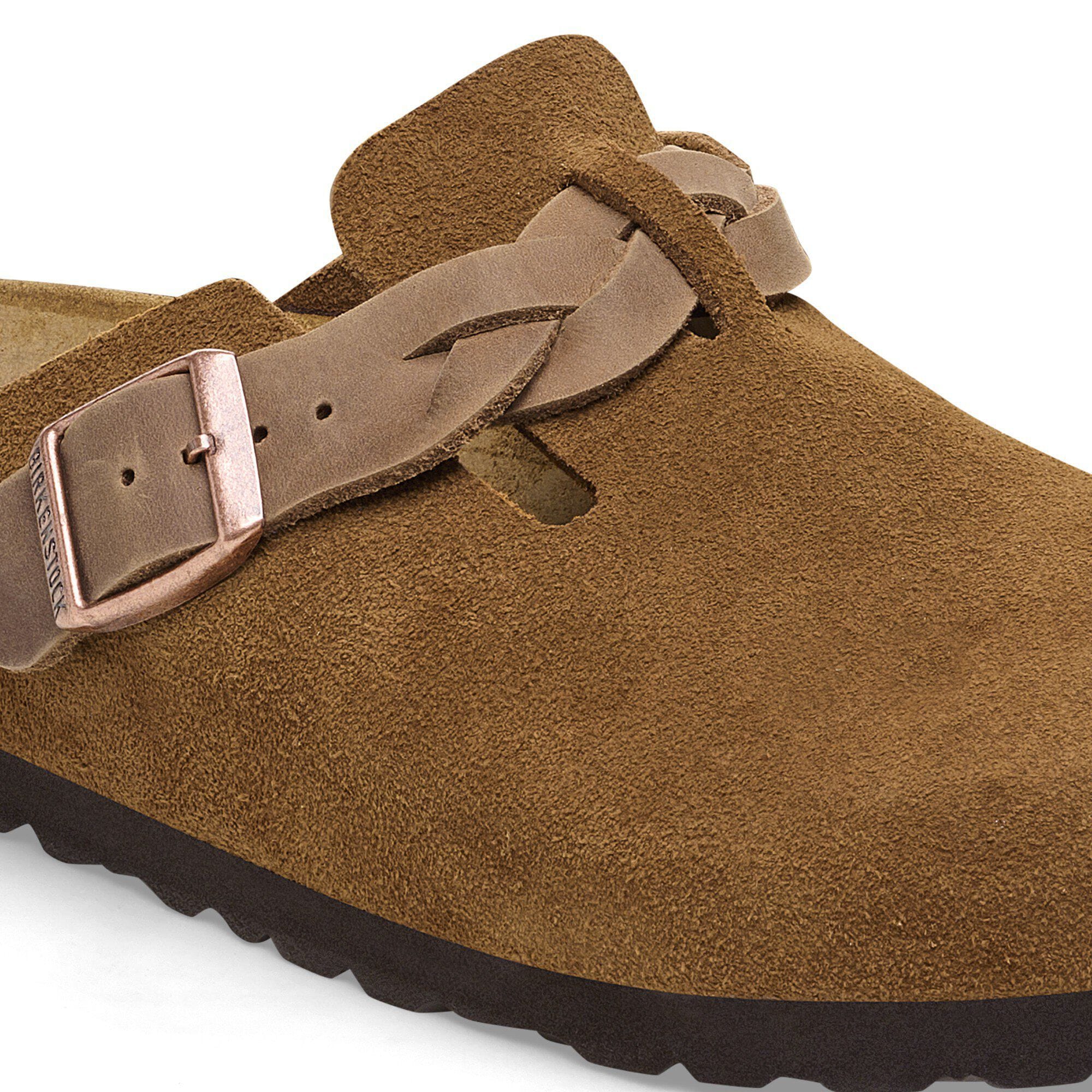 Boston Braided Suede Leather in Color Mink | BIRKENSTOCK Canada