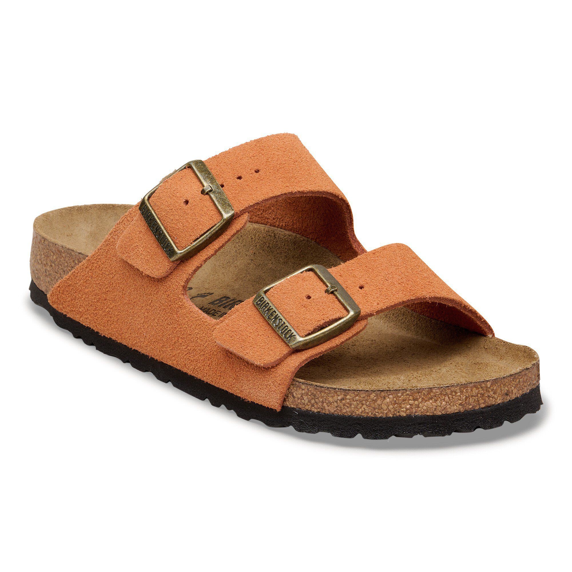 Arizona Suede Leather in Color Dark Rust | BIRKENSTOCK US