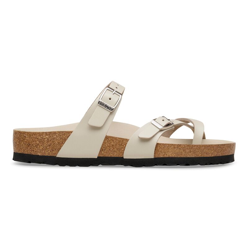 BIRKENSTOCK Mayari Natural Leather New Dressy Oyster Trail Easy detail