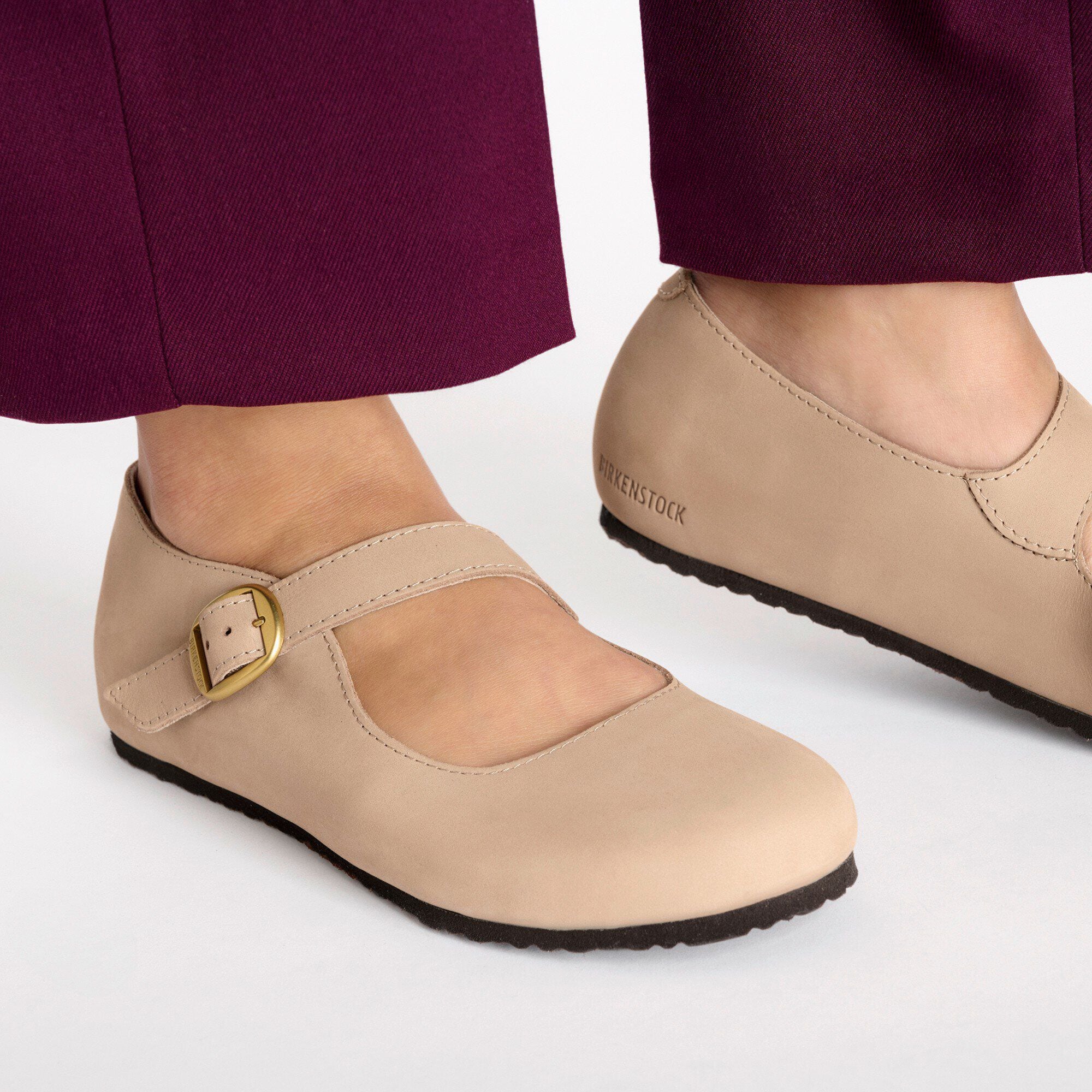 Tracy Nubuck Leather in Color Sand | BIRKENSTOCK US