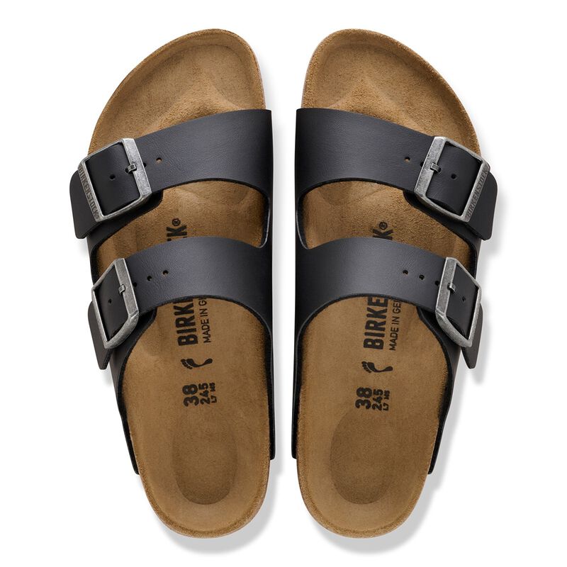 BIRKENSTOCK Arizona Birko-Flor Black/Light Gray Walk Edit detail
