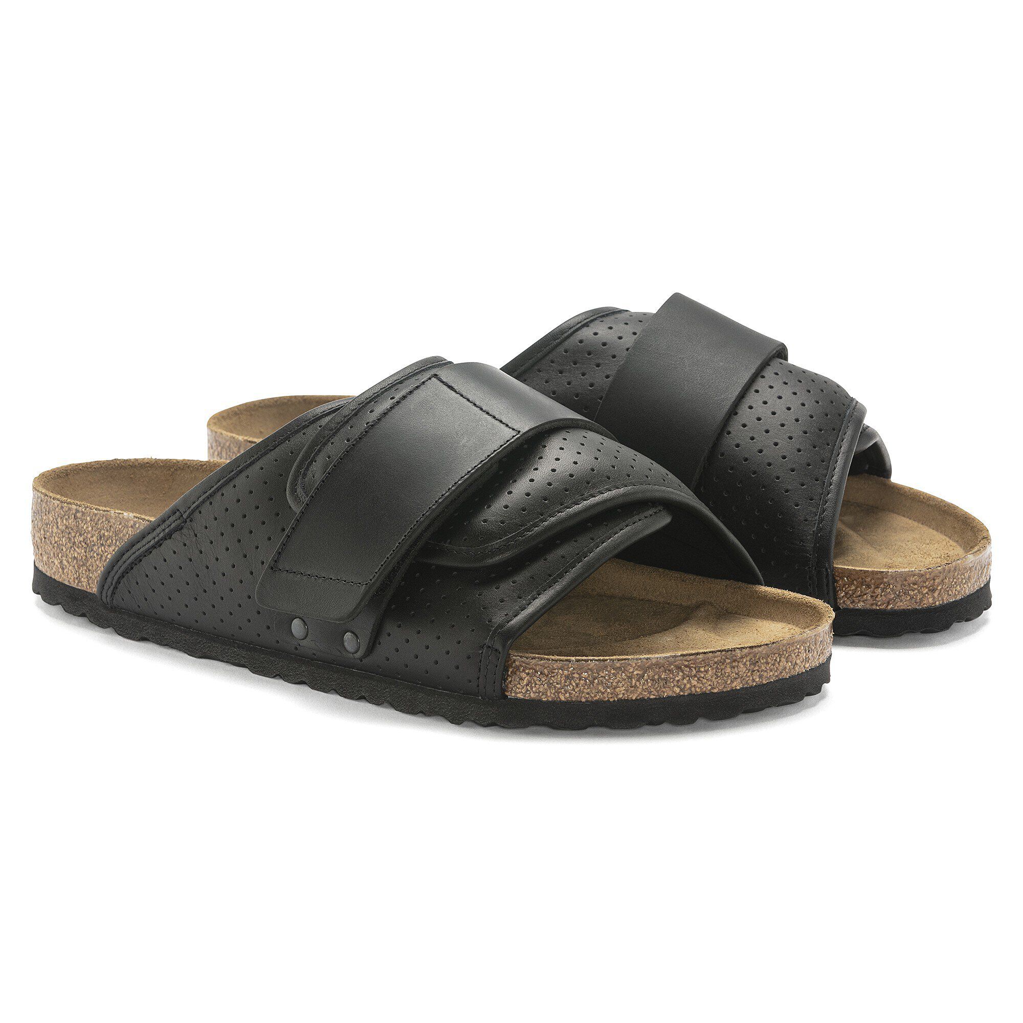 Kyoto Leather in Color Puff Pack Black | BIRKENSTOCK US