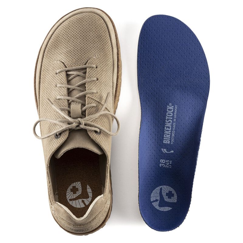 BIRKENSTOCK Honnef Light Suede Leather Sandcastle Easy Walk detail