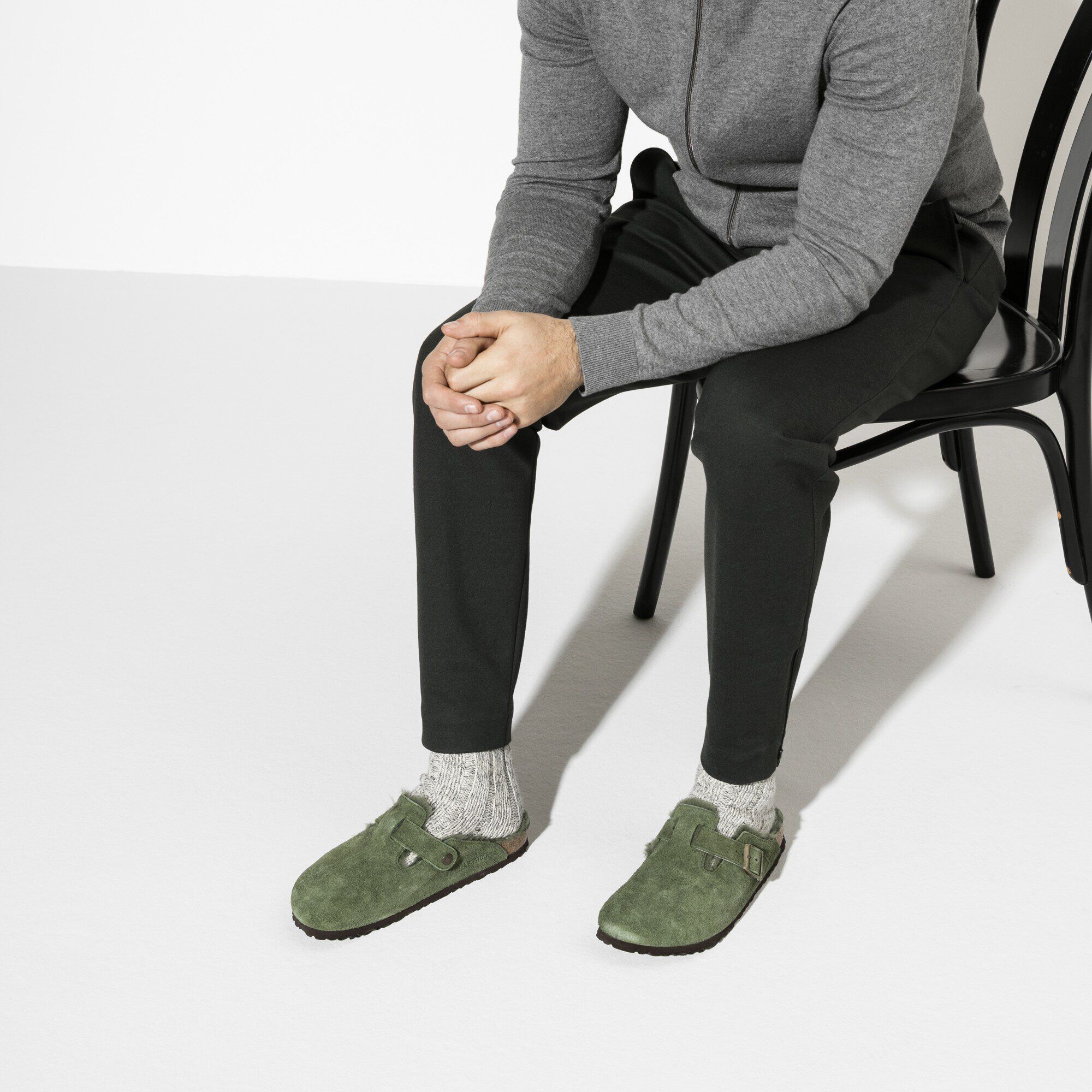 Boston Shearling Suede Leather