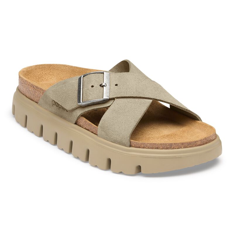 BIRKENSTOCK Siena Chunky Suede Leather Warm Sand Walk Edit detail