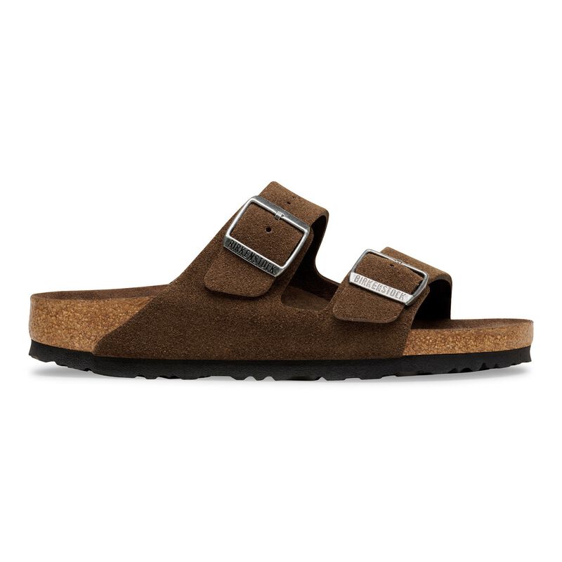 BIRKENSTOCK Arizona Soft Footbed Suede Leather Carafe Tonal Walk Edit detail
