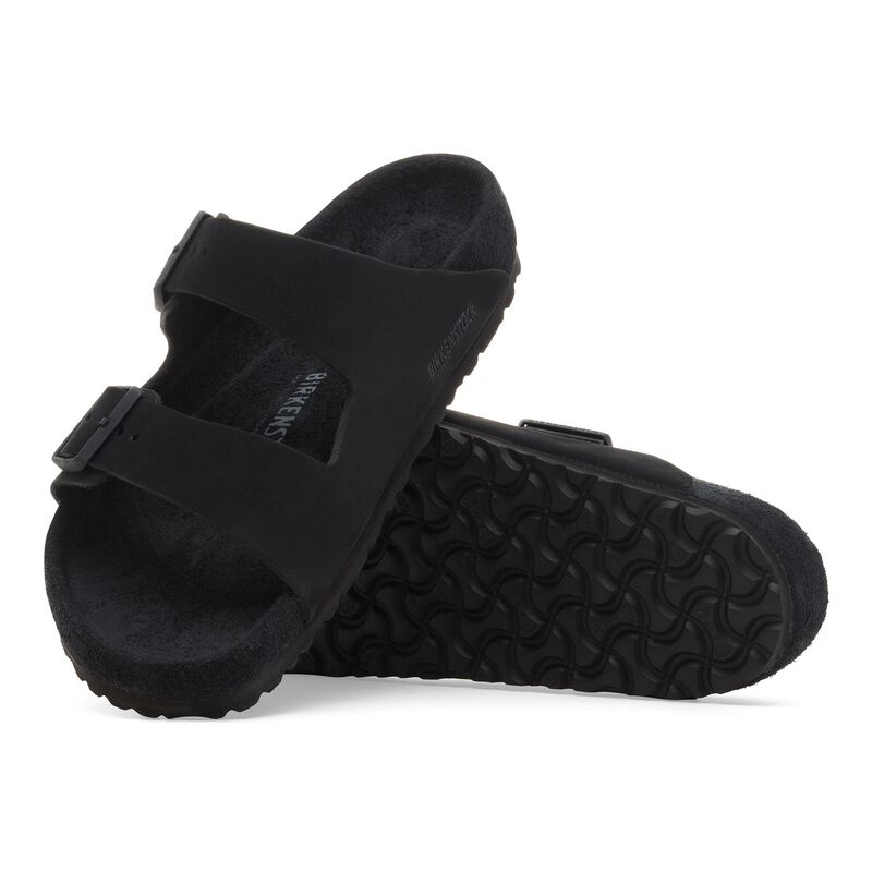 BIRKENSTOCK Arizona Nubuck Leather Black Walk Edit detail