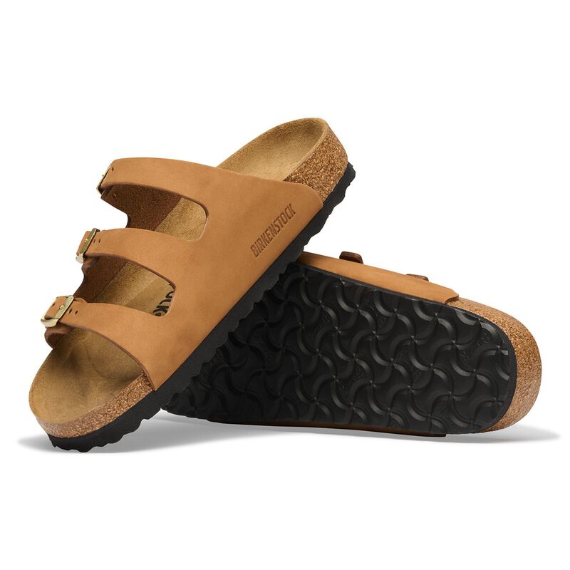 BIRKENSTOCK Florida Fresh Nubuck Leather Mink Classic Fit detail