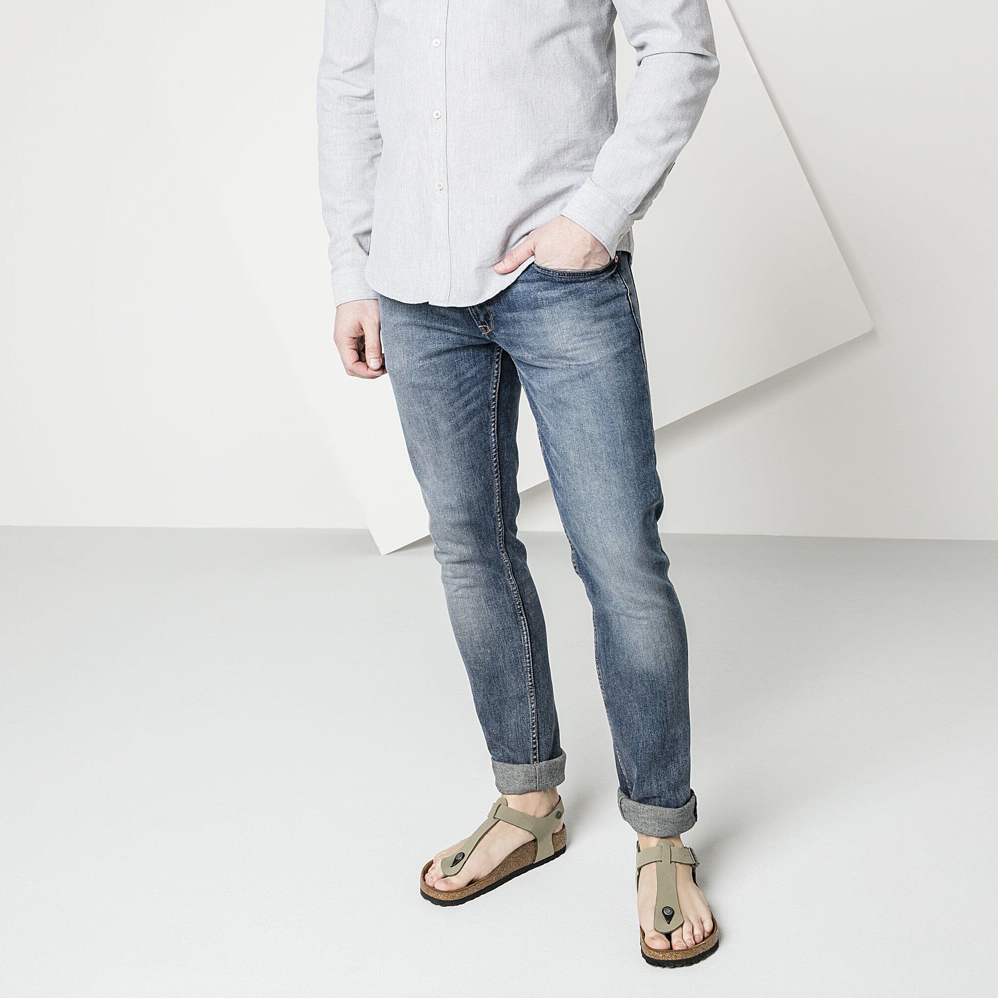   Close-up with a male model