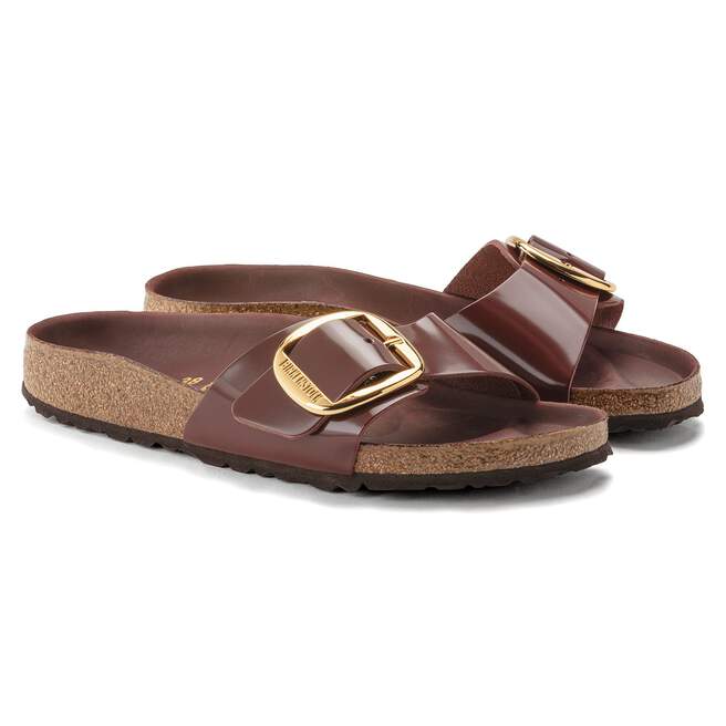 Madrid Big Buckle Natural Leather Patent image numéro 9
