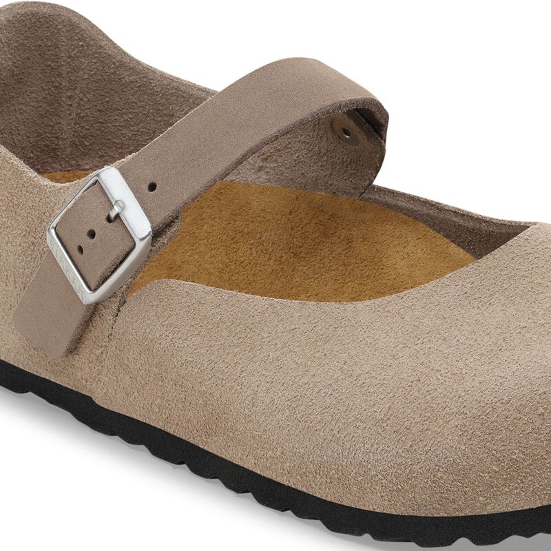 BIRKENSTOCK Mantova Suede Leather Taupe Classic Fit detail