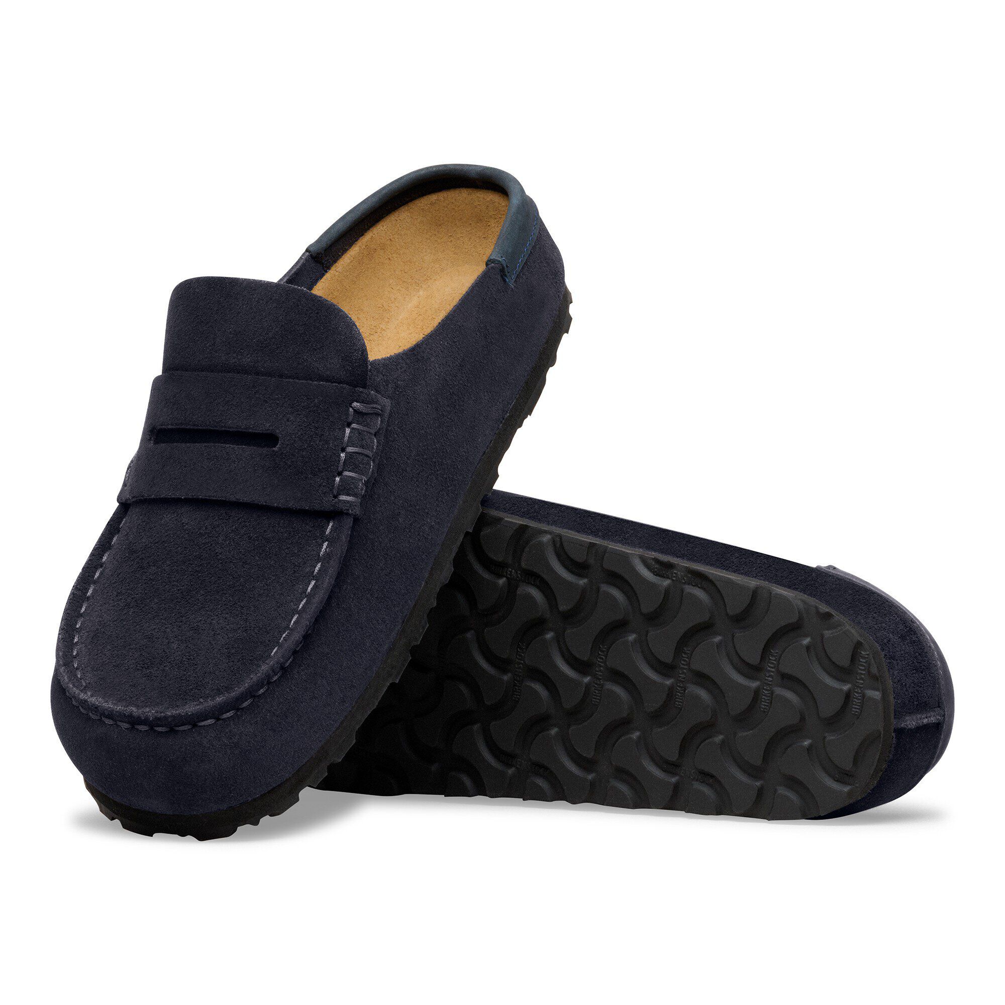 Naples Wrapped Suede Nubuck in Color Midnight Blue | BIRKENSTOCK US