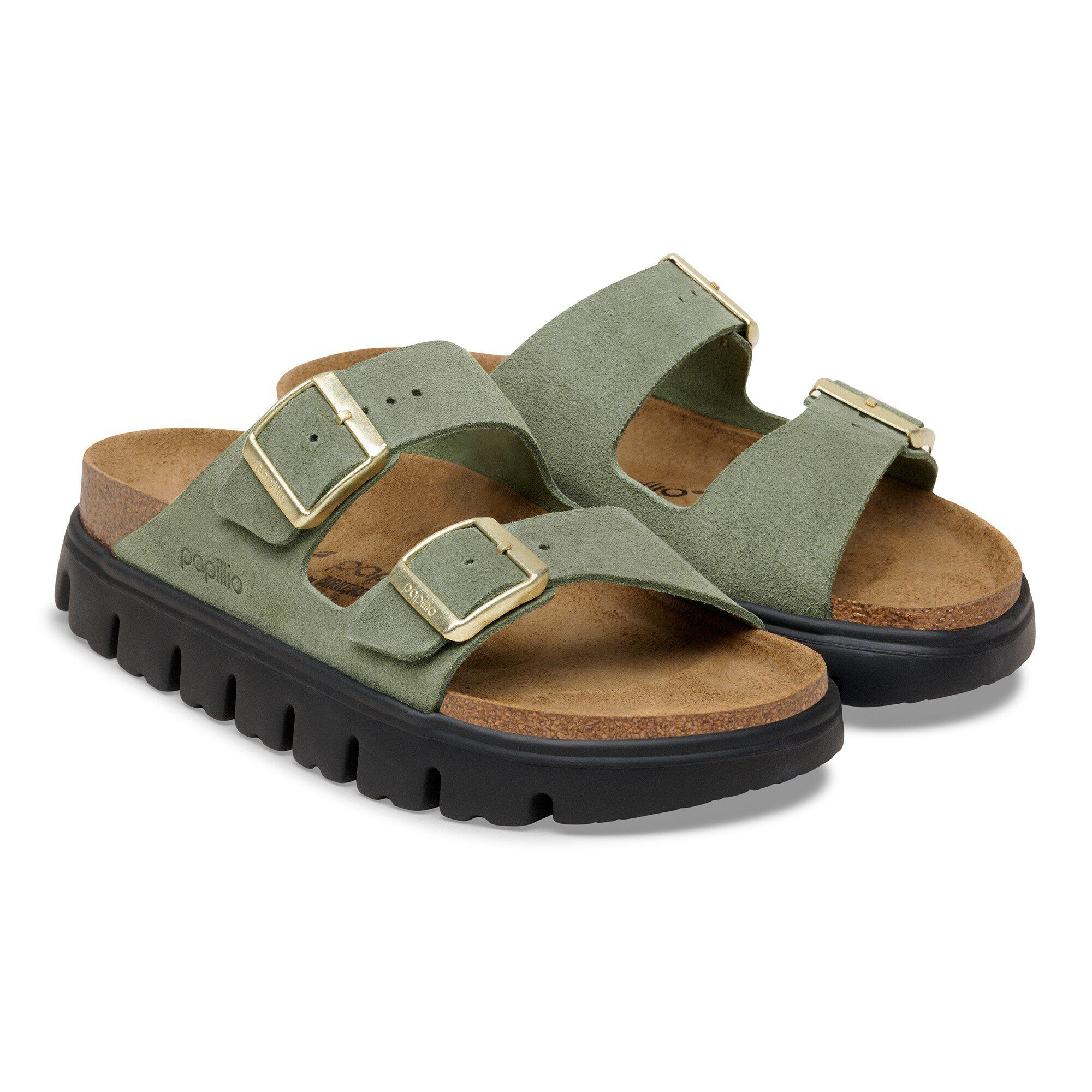 Arizona Chunky Suede Leather in Color Thyme | BIRKENSTOCK US
