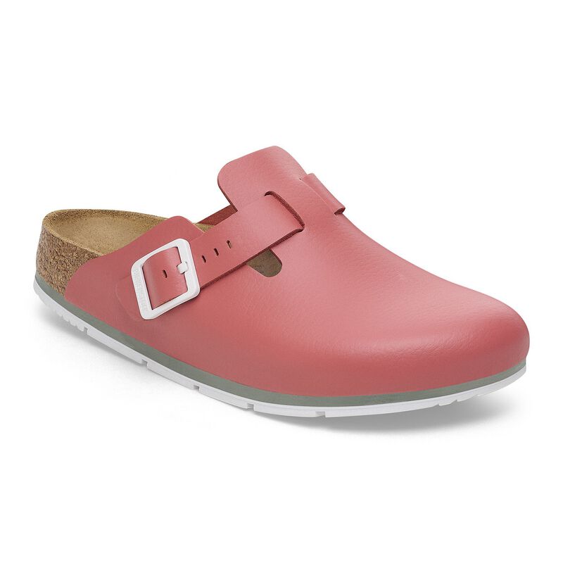 BIRKENSTOCK Boston Pro Natural Leather Black Contour Sole detail