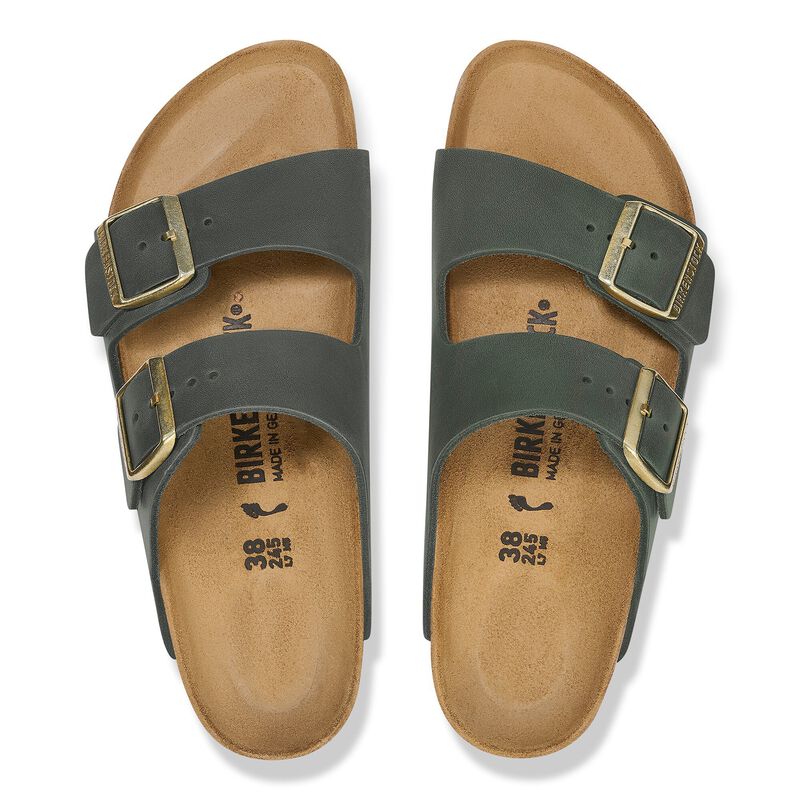 BIRKENSTOCK Arizona Oiled Leather Thyme Lounge Fit detail