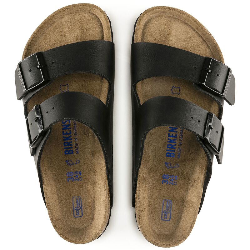 BIRKENSTOCK Arizona Soft Footbed Birko-Flor Black Classic Fit detail