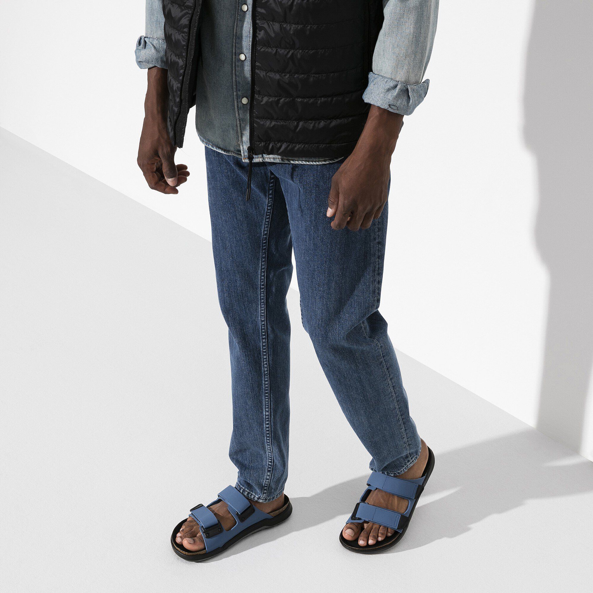   Close-up with a male model