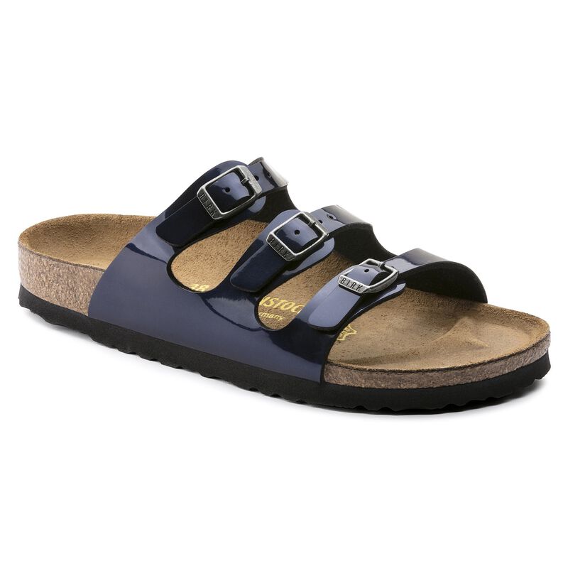BIRKENSTOCK Florida Birko-Flor Shiny Glitter Silver Trail Easy detail