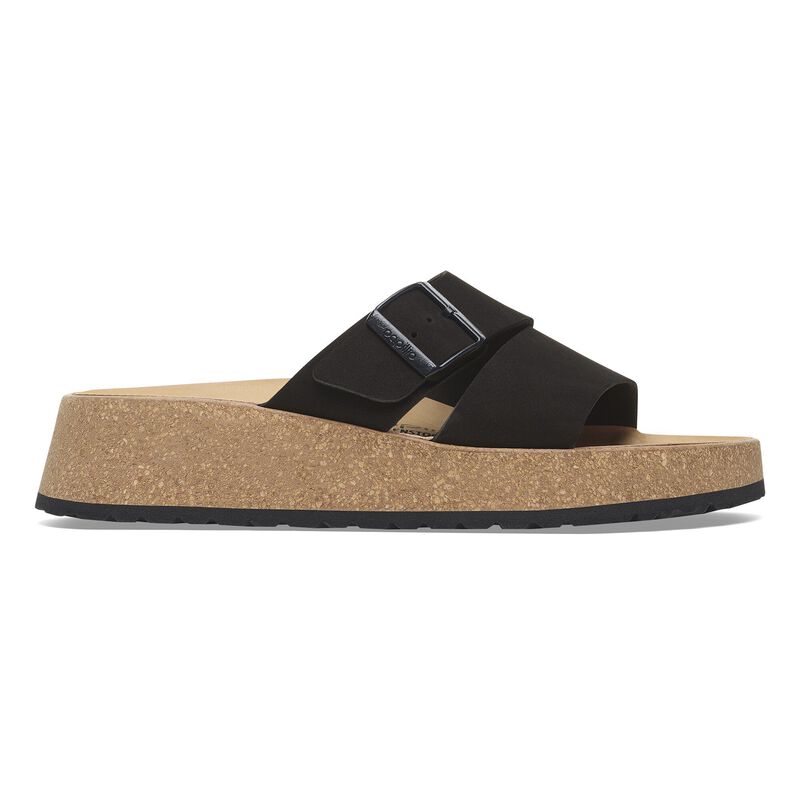 BIRKENSTOCK Almina Nubuck Leather Black Daily Comfort detail