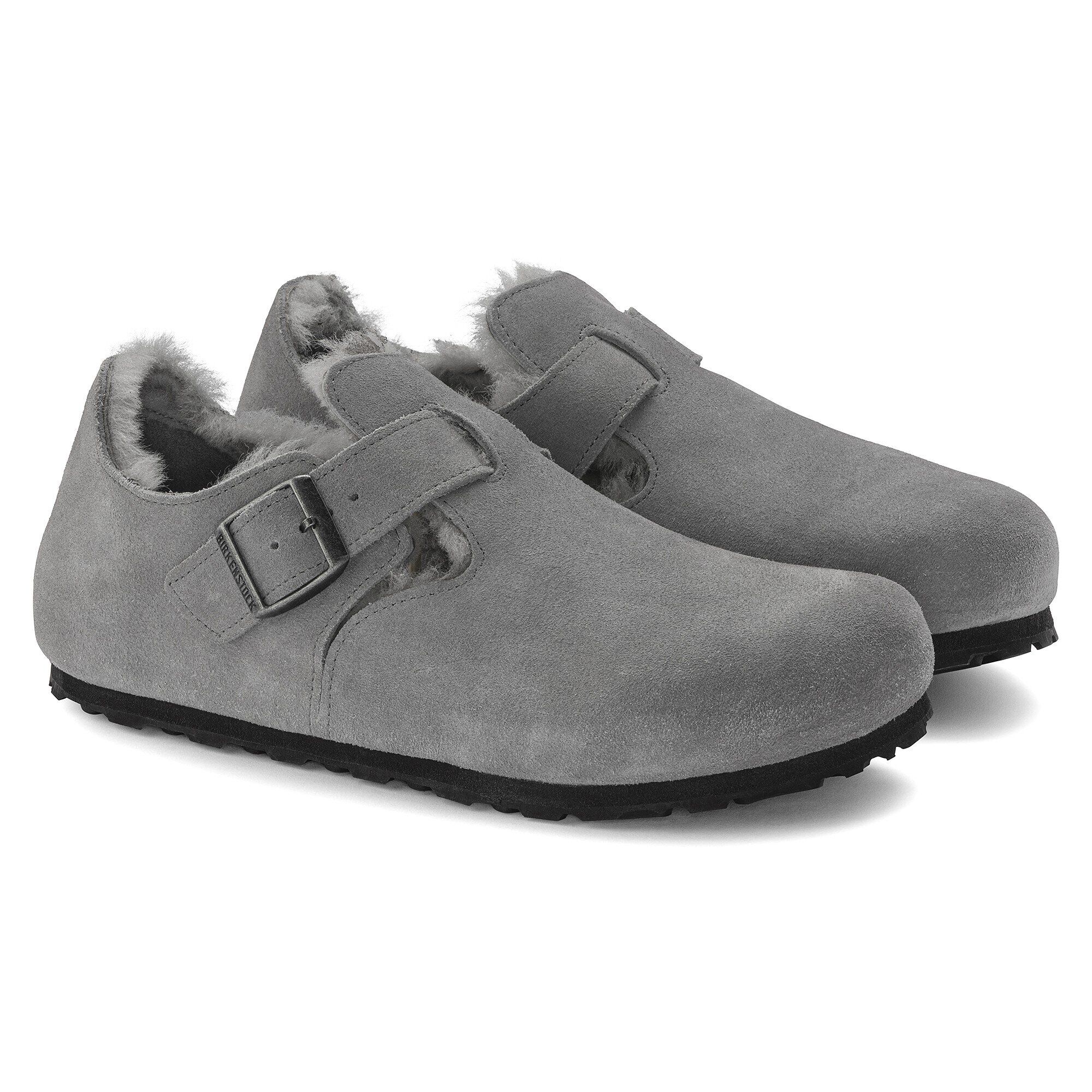 London Shearling Suede Leather