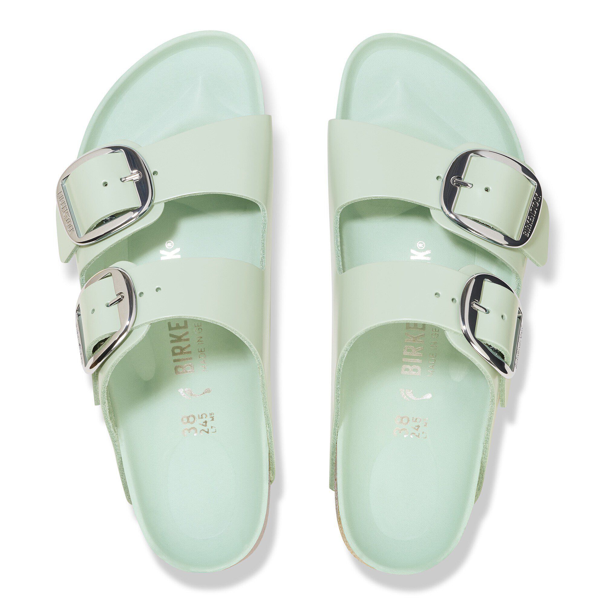 Arizona Big Buckle Natural Leather Patent in Color High
