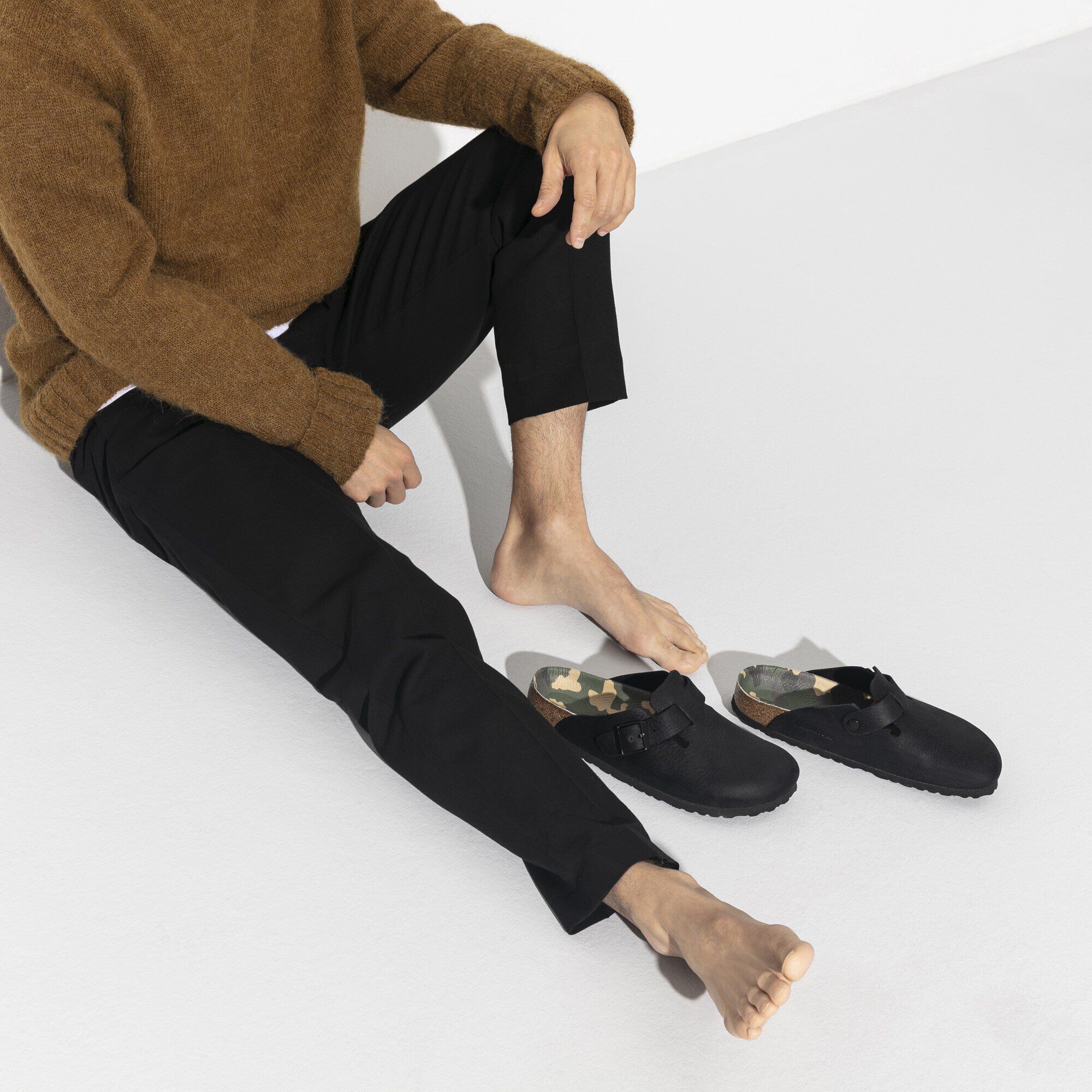   Close-up with a male model