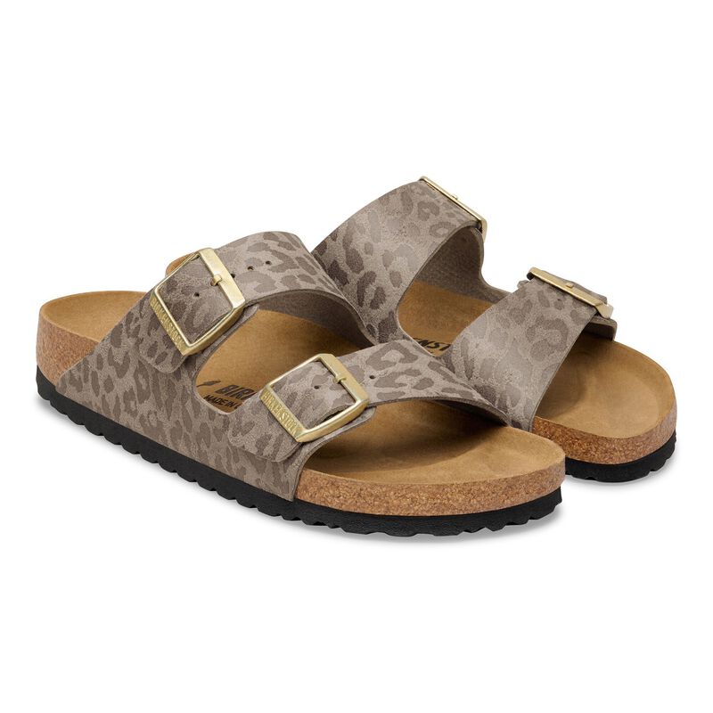 BIRKENSTOCK Arizona Synthetik SYN Leo Grey Taupe Trail Easy detail