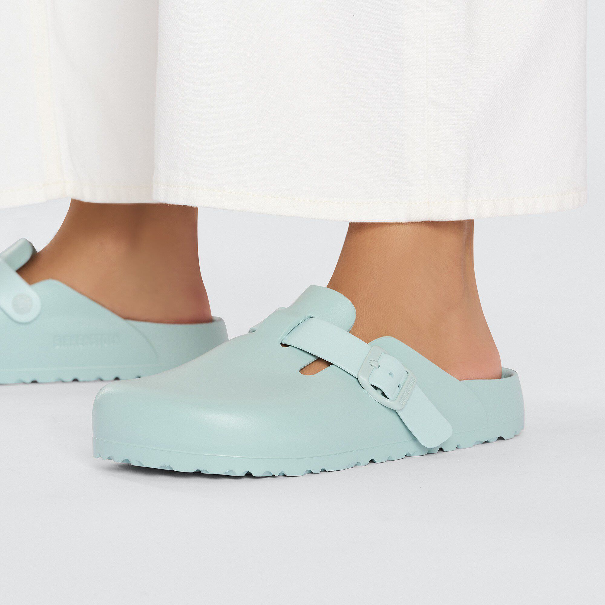 靴 BIRKENSTOCK Boston EVA 39 Boston Essentials EVA in Color Surf Green | BIRKENSTOCK US