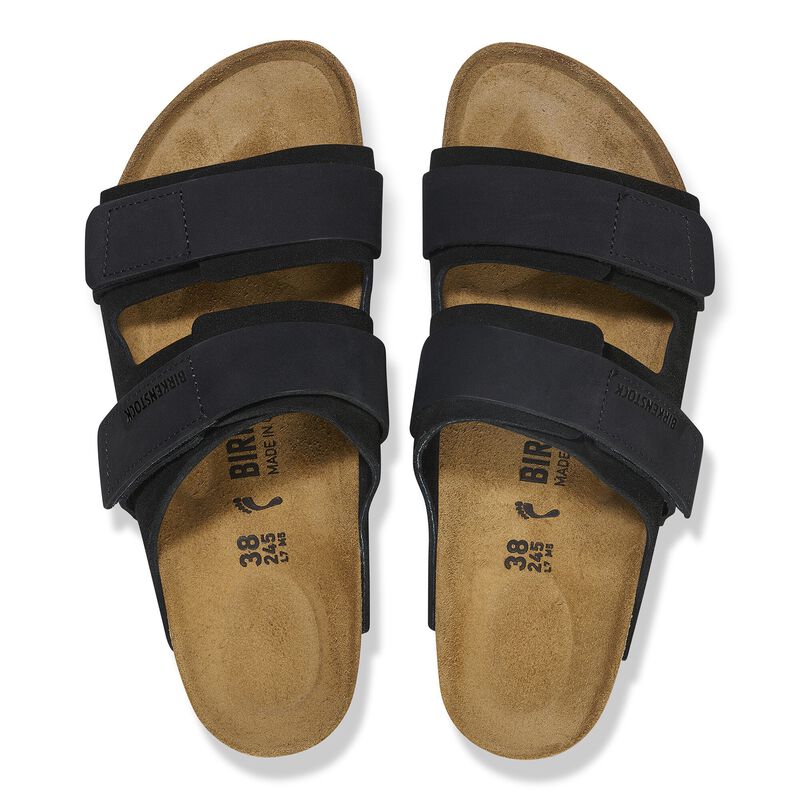 BIRKENSTOCK Uji Nubuck Leather/Suede Black Walk Edit detail