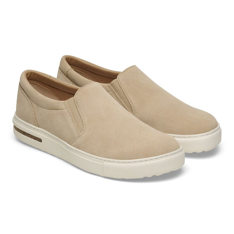 BIRKENSTOCK Oswego Suede Leather Sandcastle Trail Easy detail