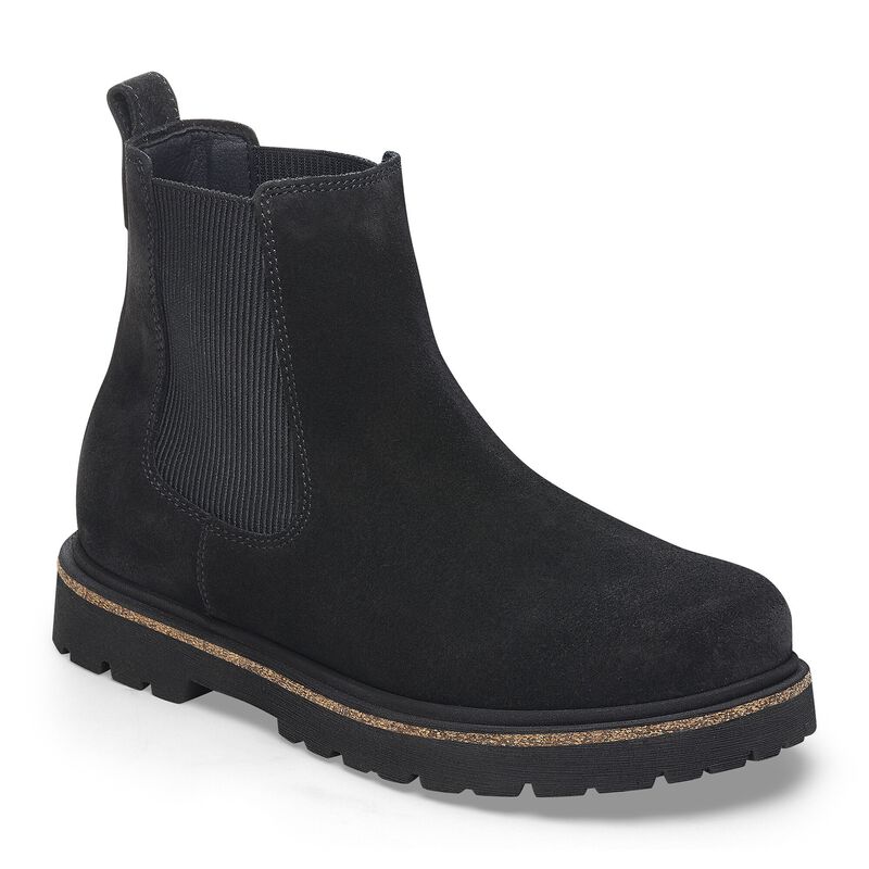 BIRKENSTOCK Highwood Slip On Women Suede Leather Dark Tea Classic Fit detail