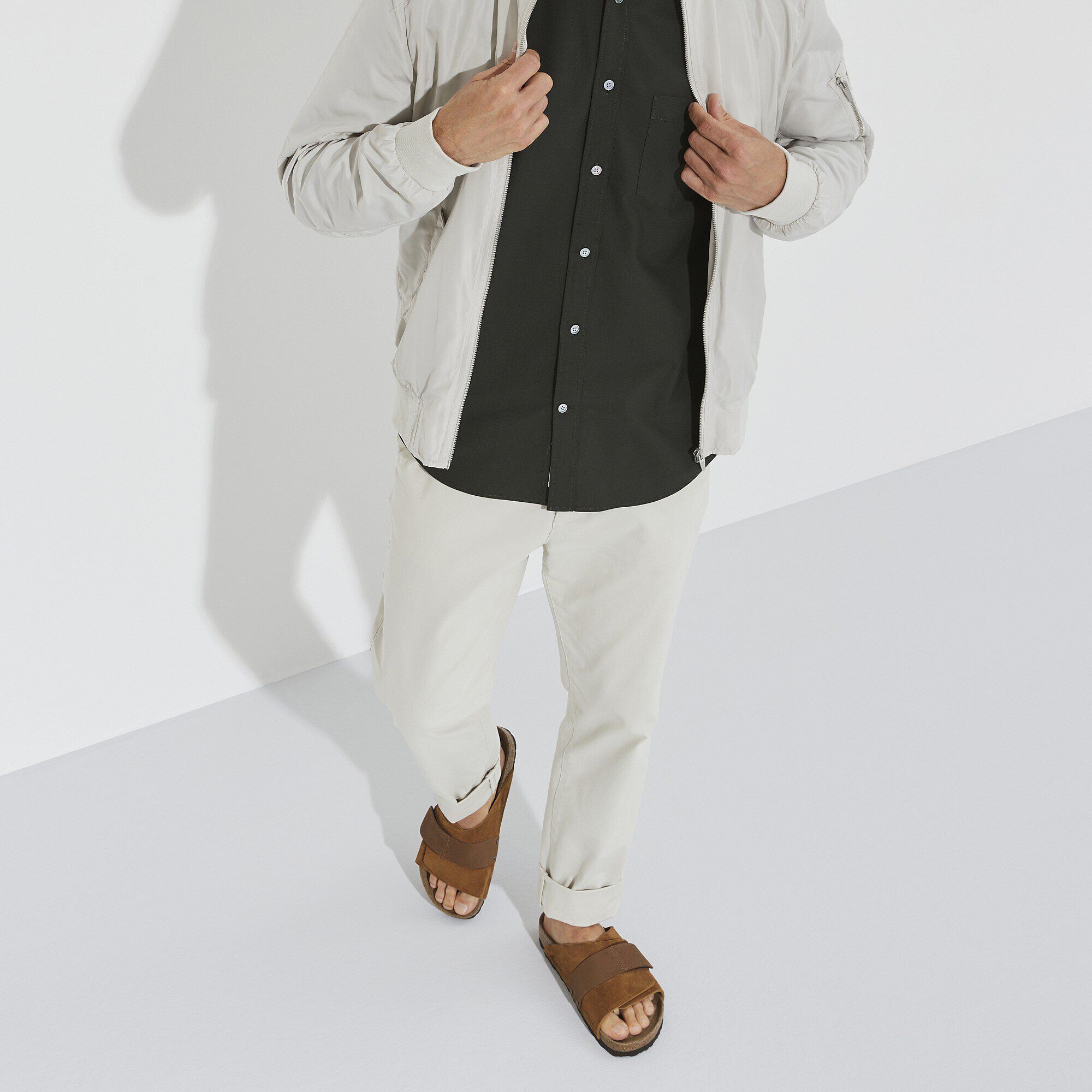   Close-up with a male model