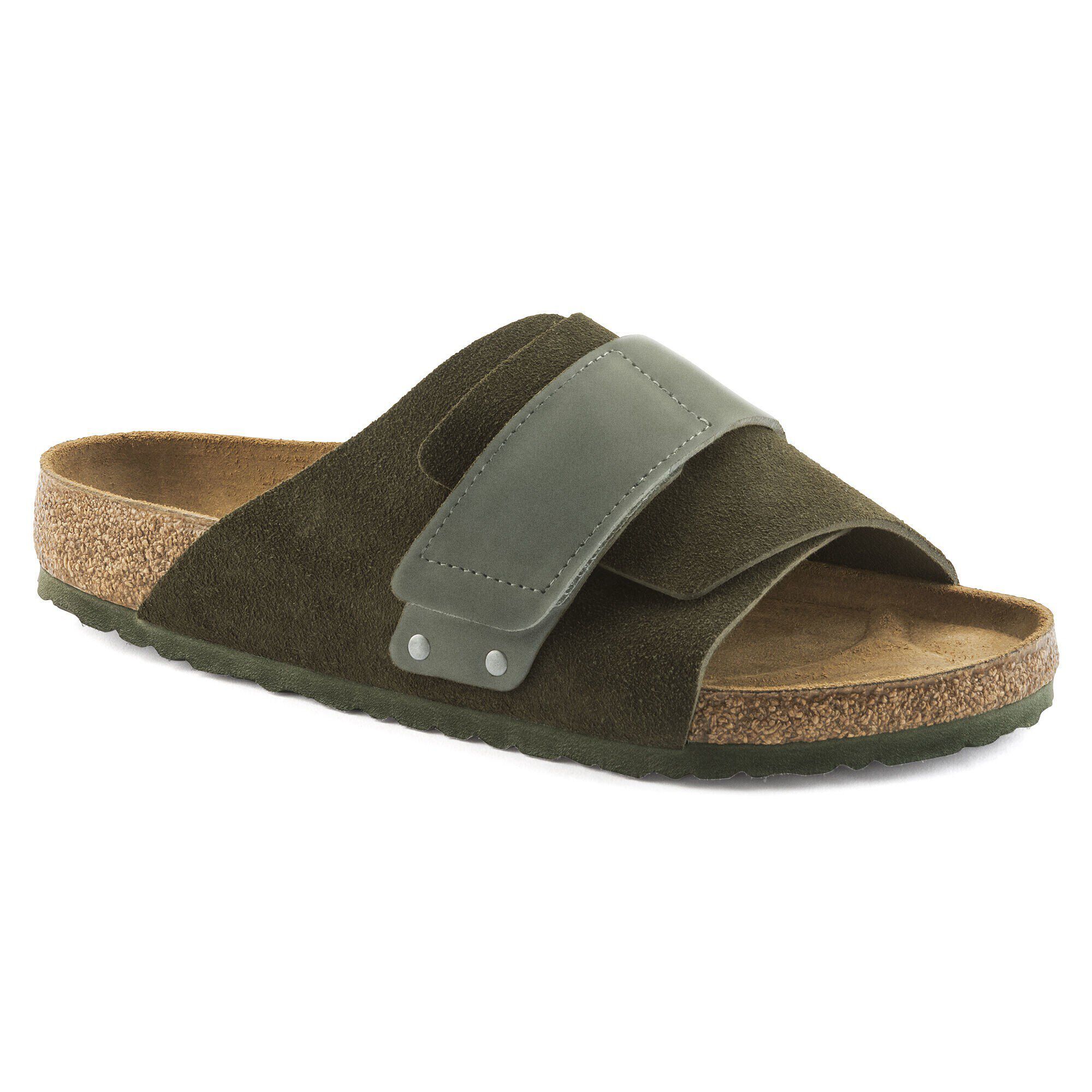 Kyoto Suede Leather in Color Thyme | BIRKENSTOCK US