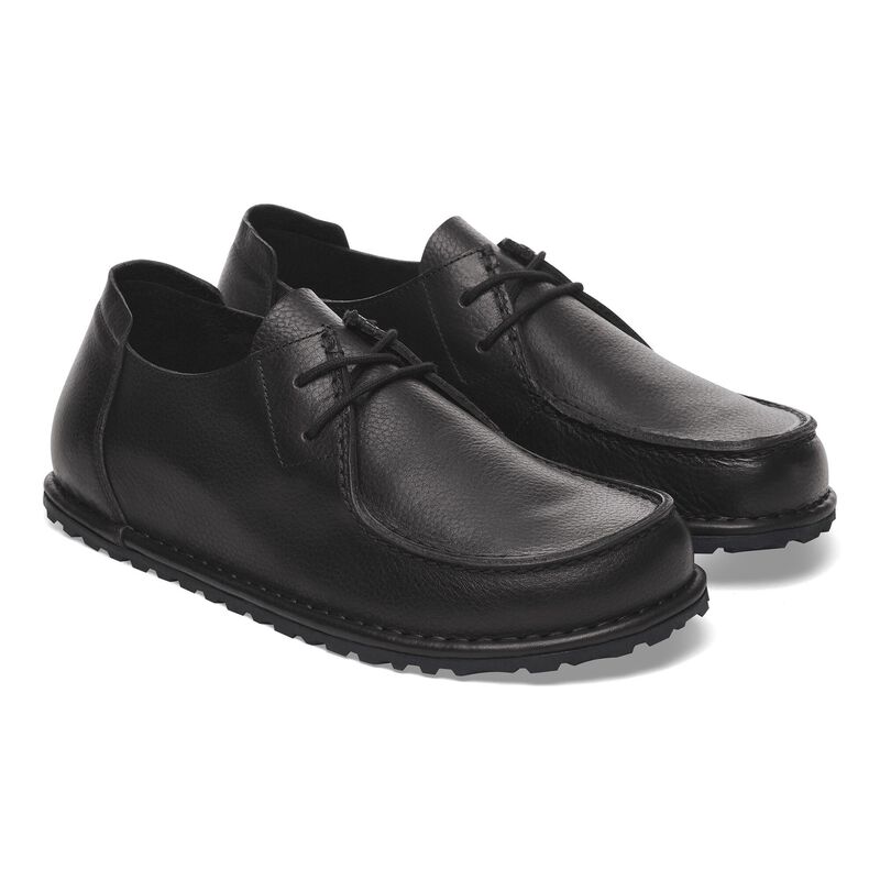 BIRKENSTOCK Utti Lace Natural Leather Black City Comfort detail