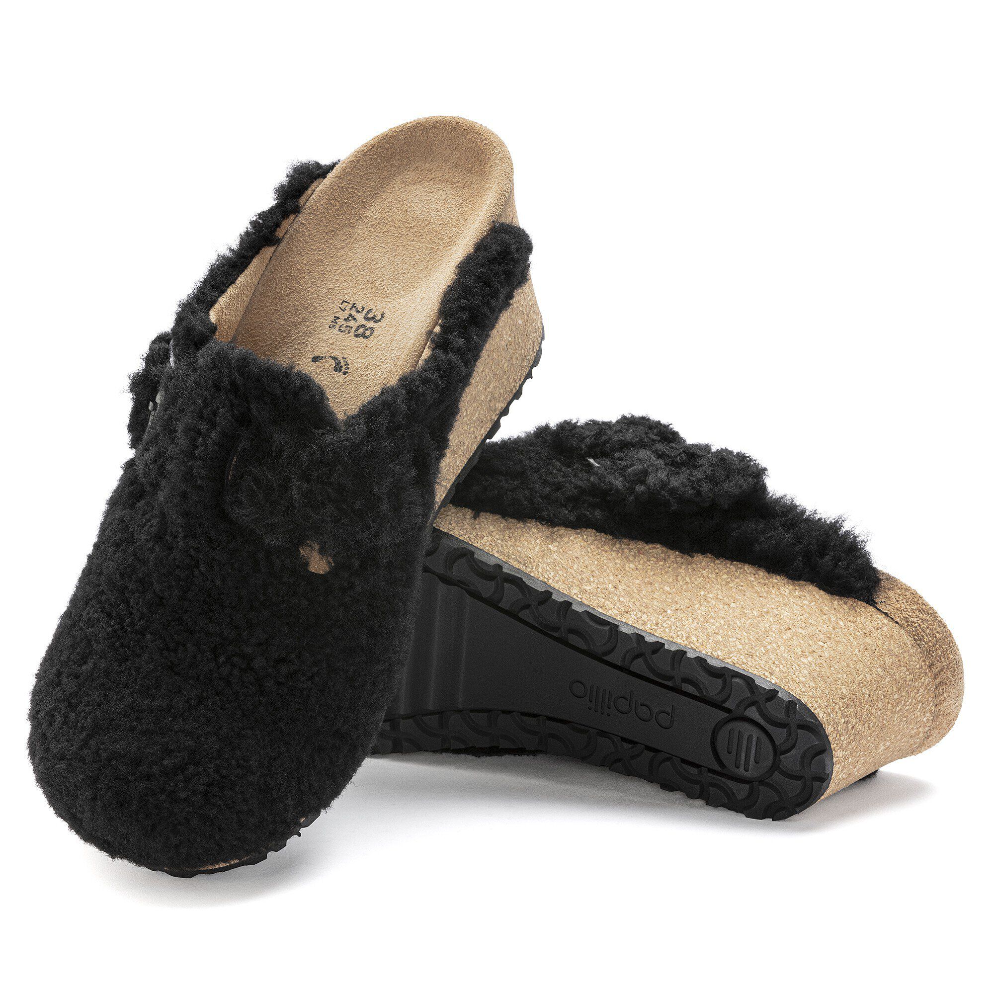 Fanny Teddy Shearling in Color Teddy Black | BIRKENSTOCK US