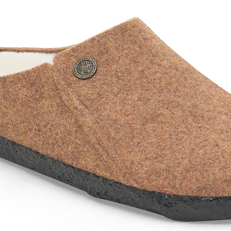 BIRKENSTOCK Zermatt Shearling Felt Toffee Melange Trail Easy detail
