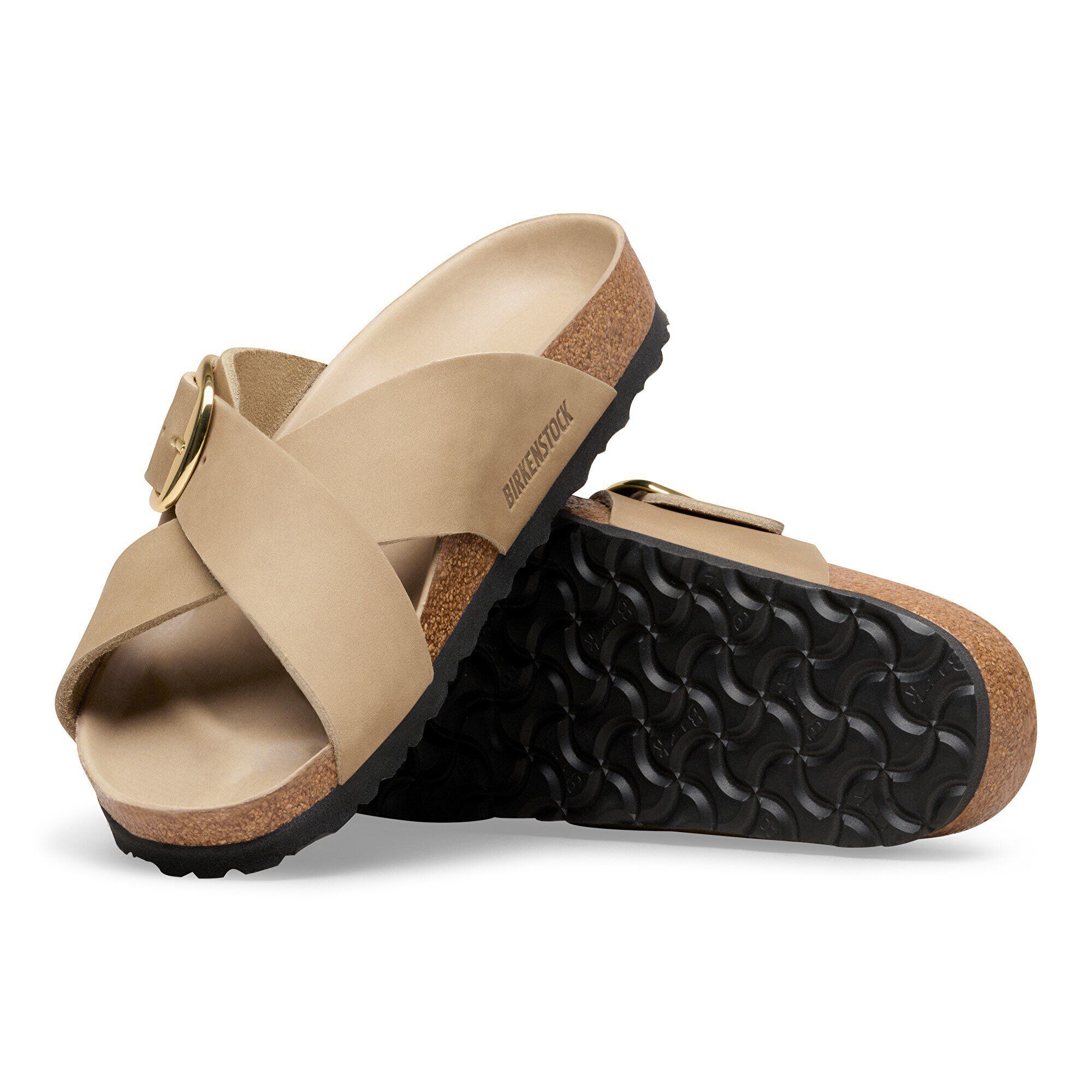 Siena Big Buckle Cuir huil&eacute; with outer sole details