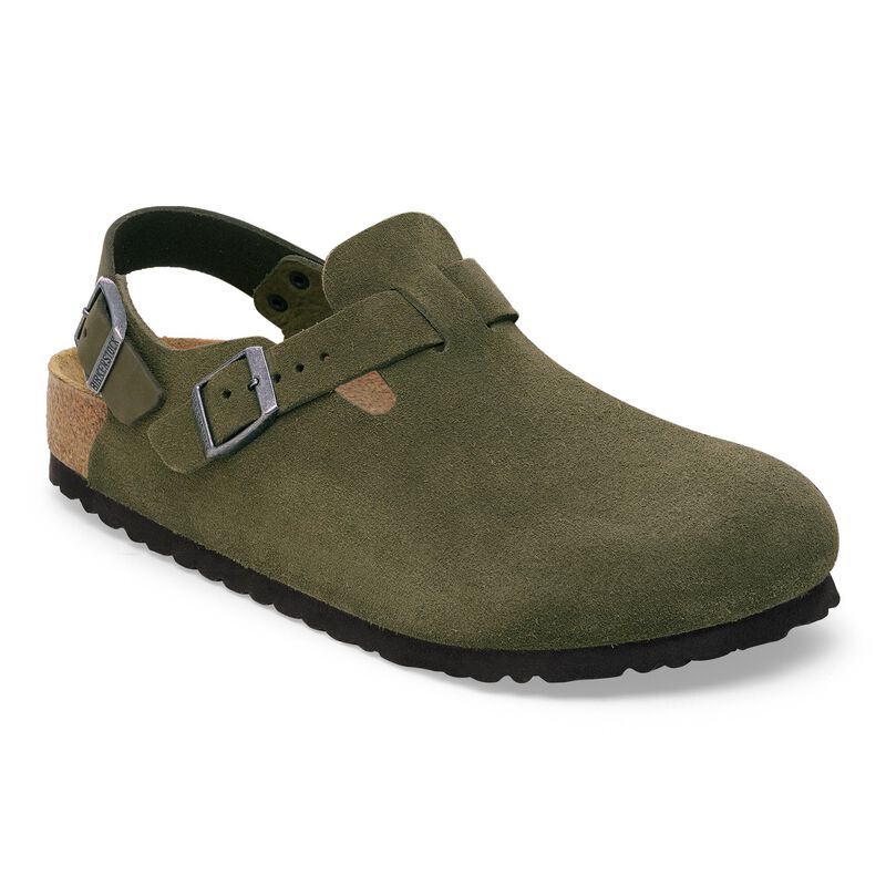 BIRKENSTOCK Tokio Suede Leather Charcoal Walk Edit detail