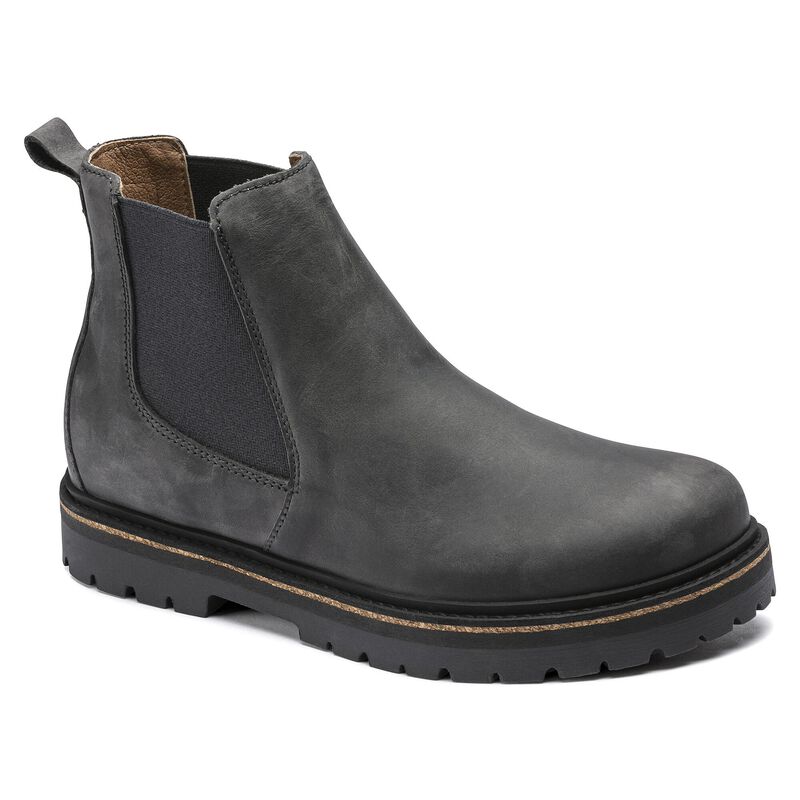 BIRKENSTOCK Stalon Nubuck Leather Black Trail Easy detail
