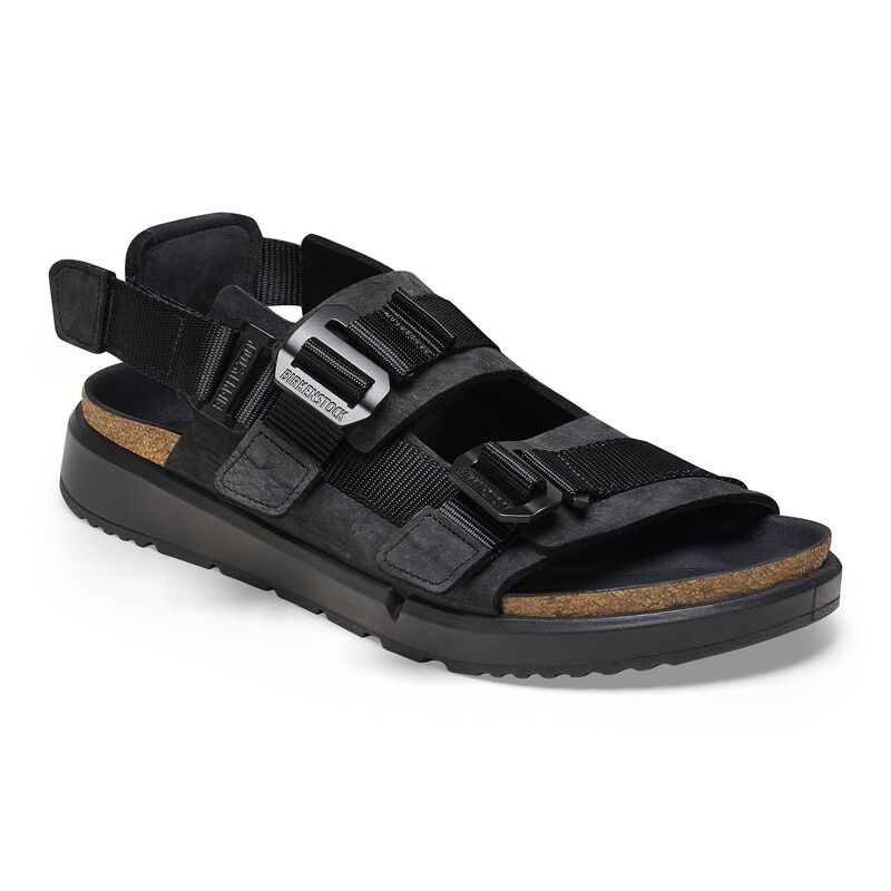 BIRKENSTOCK Shinjuku Leather-Textile Pure Sage Trail Easy detail