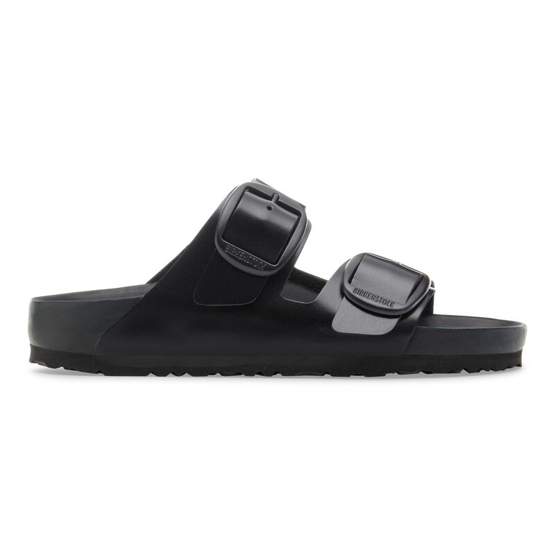 BIRKENSTOCK Arizona Big Buckle Natural Leather New Dressy Black Easy Walk detail