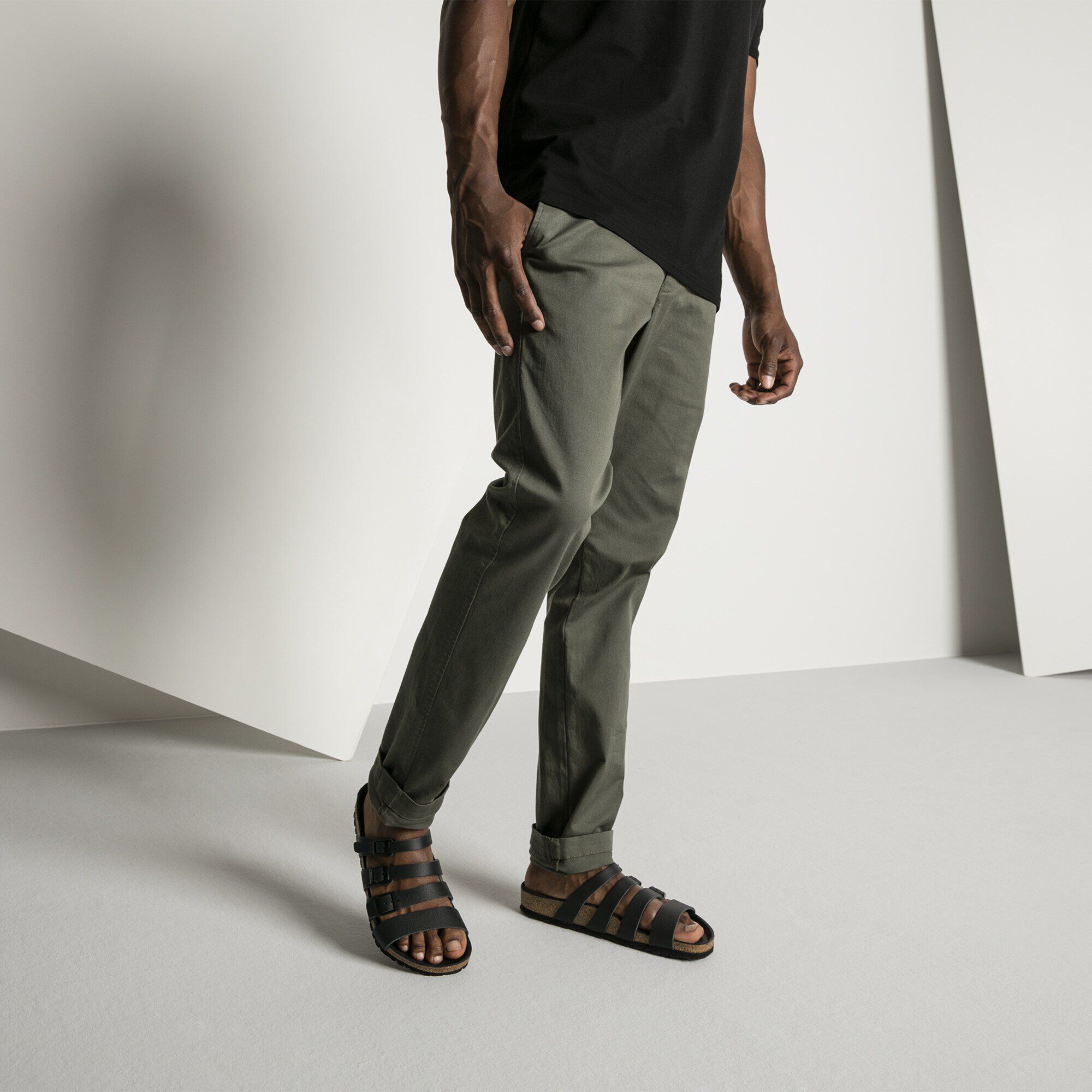   Close-up with a male model