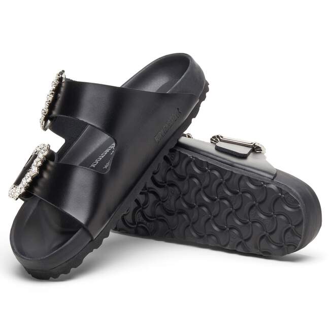 Manolo Blahnik Arizona Velvet Crystal Buckle Velvet