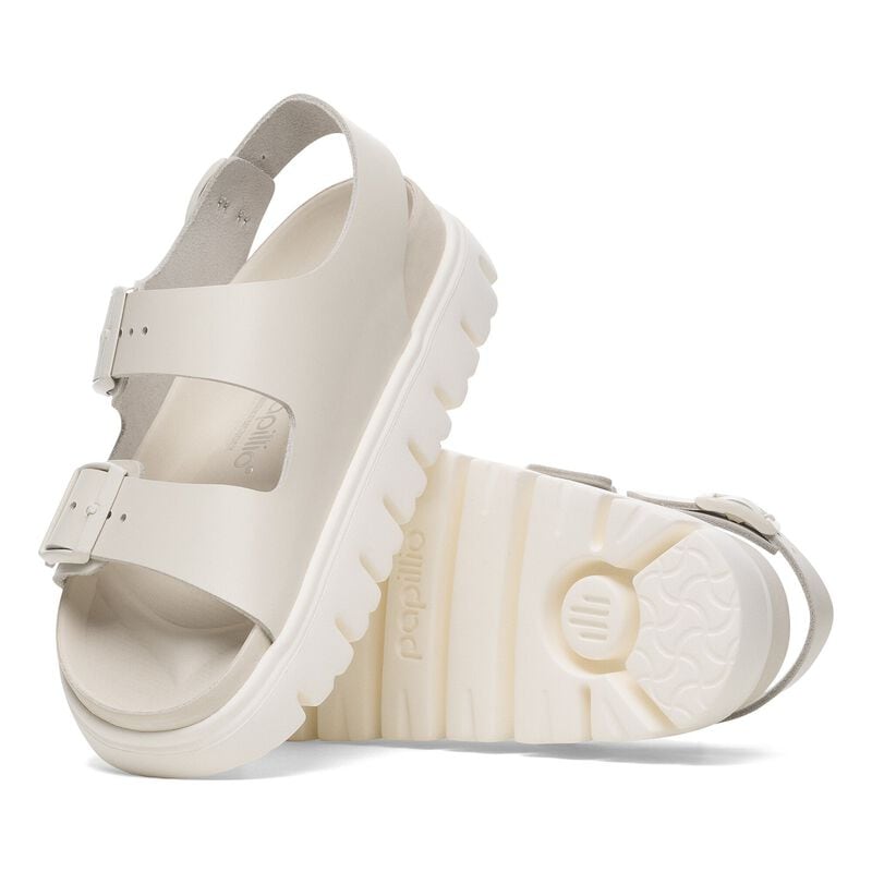 BIRKENSTOCK Milano Chunky Natural Leather Eggshell Soft Sole detail