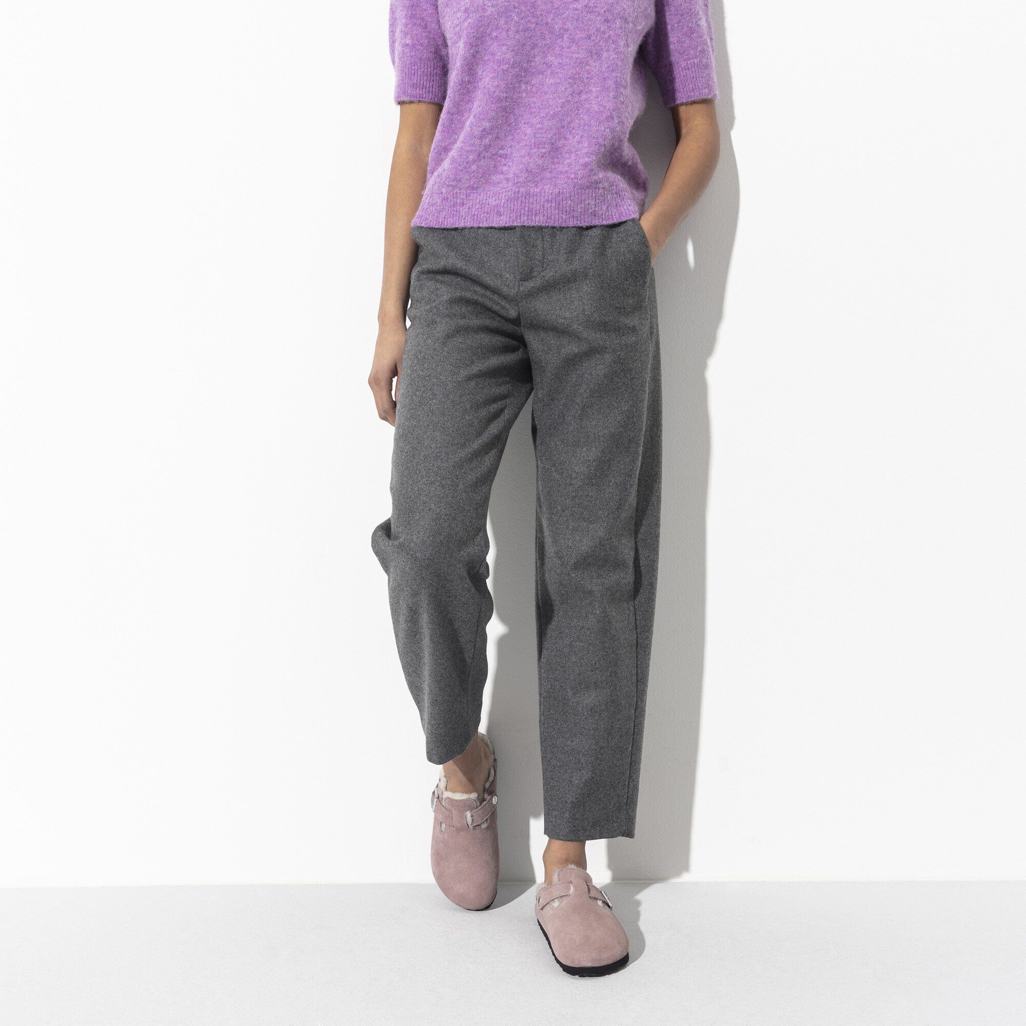 Boston Shearling Suede Leather