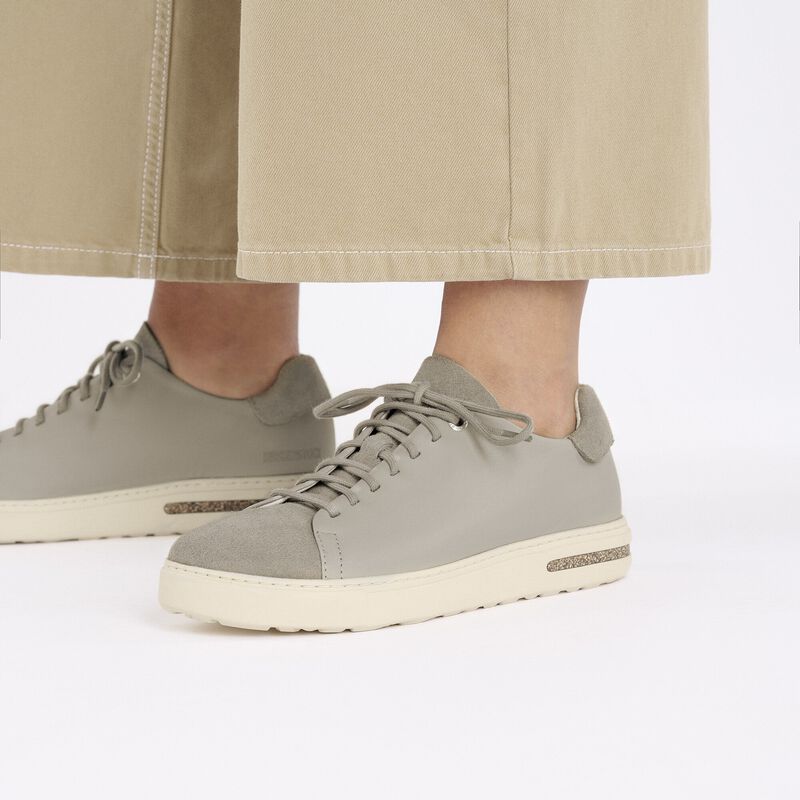 BIRKENSTOCK Bend Low Decon Pop Natural Leather Nubuck Taupe Trail Easy detail