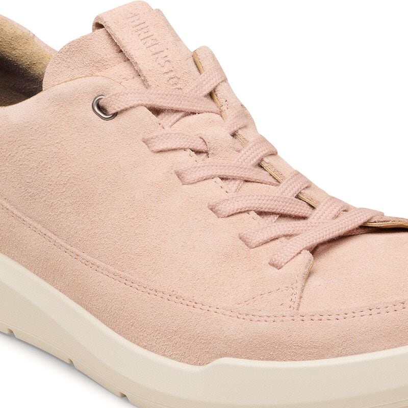 BIRKENSTOCK Melbourne Suede Leather Light Rose Soft Sole detail