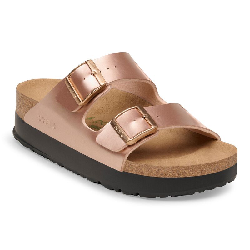 BIRKENSTOCK Arizona Flex Platform Birko-Flor White Trail Easy detail