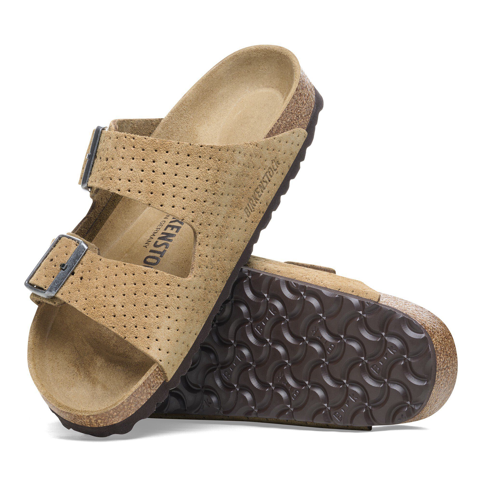 Arizona Suede Embossed in Color New Beige | BIRKENSTOCK US
